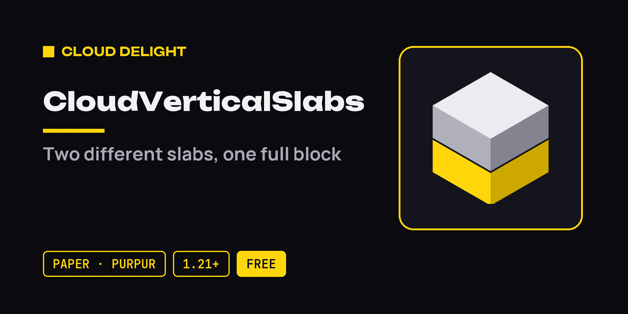 CloudVerticalSlabs | SpigotMC - High Performance Minecraft Software